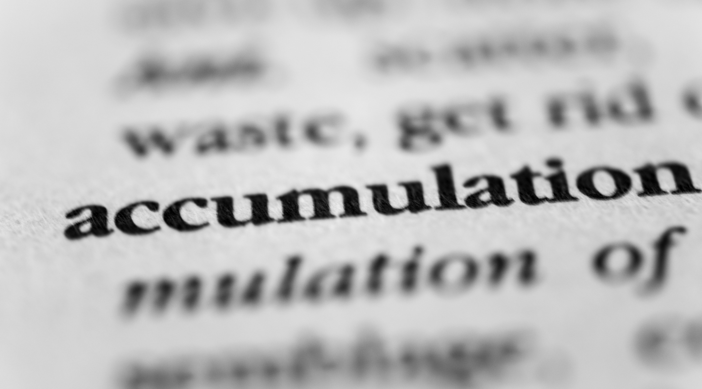 Accumulation Meaning in Tamil